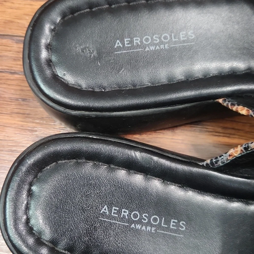 Aerosoles Wanza Wesge Lug Sole Slip On Sandals - Picture 3 of 5